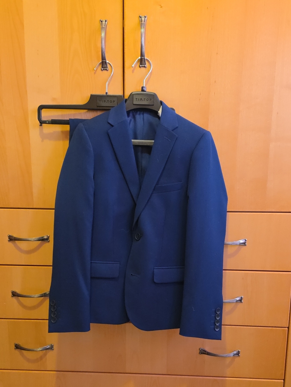 Boys's Blue Single-Breasted Suit